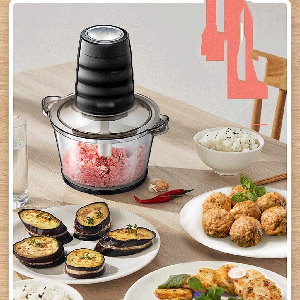 Electric Food Chopper Meat Processor,High Capacity Free Glass Bowl Blender Grinders for Onion Nuts, Clear Processing