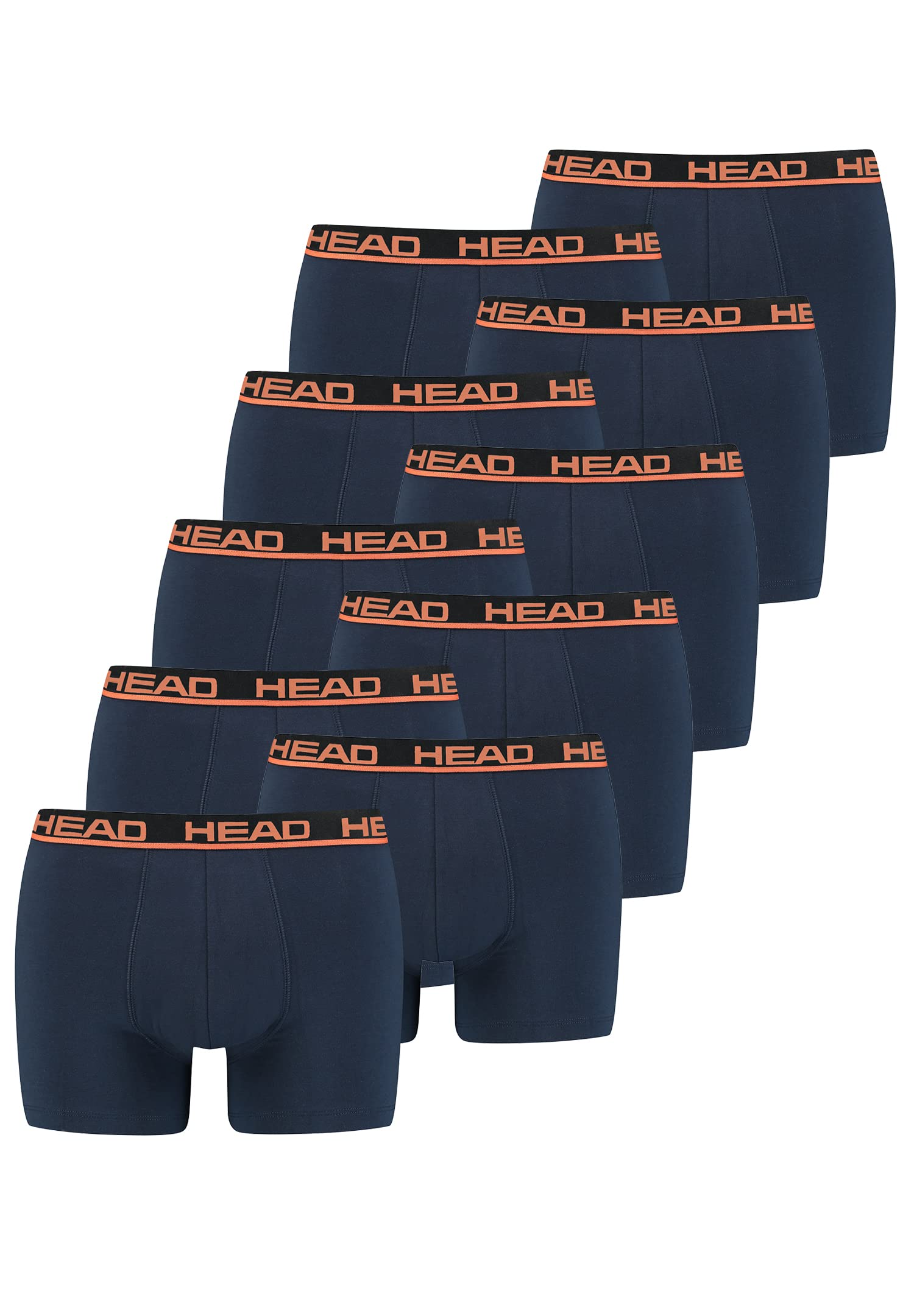 HEAD Calzoncillos tipo bóxer para hombre, 10 unidades