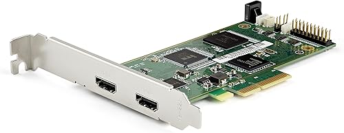 StarTech.com Tarjeta de captura PCIe HDMI - Tarjeta de captura PCI Express HDMI 2.0 4K 60Hz con HDR10 - Dispositivo de captura de video PCIe x4 para