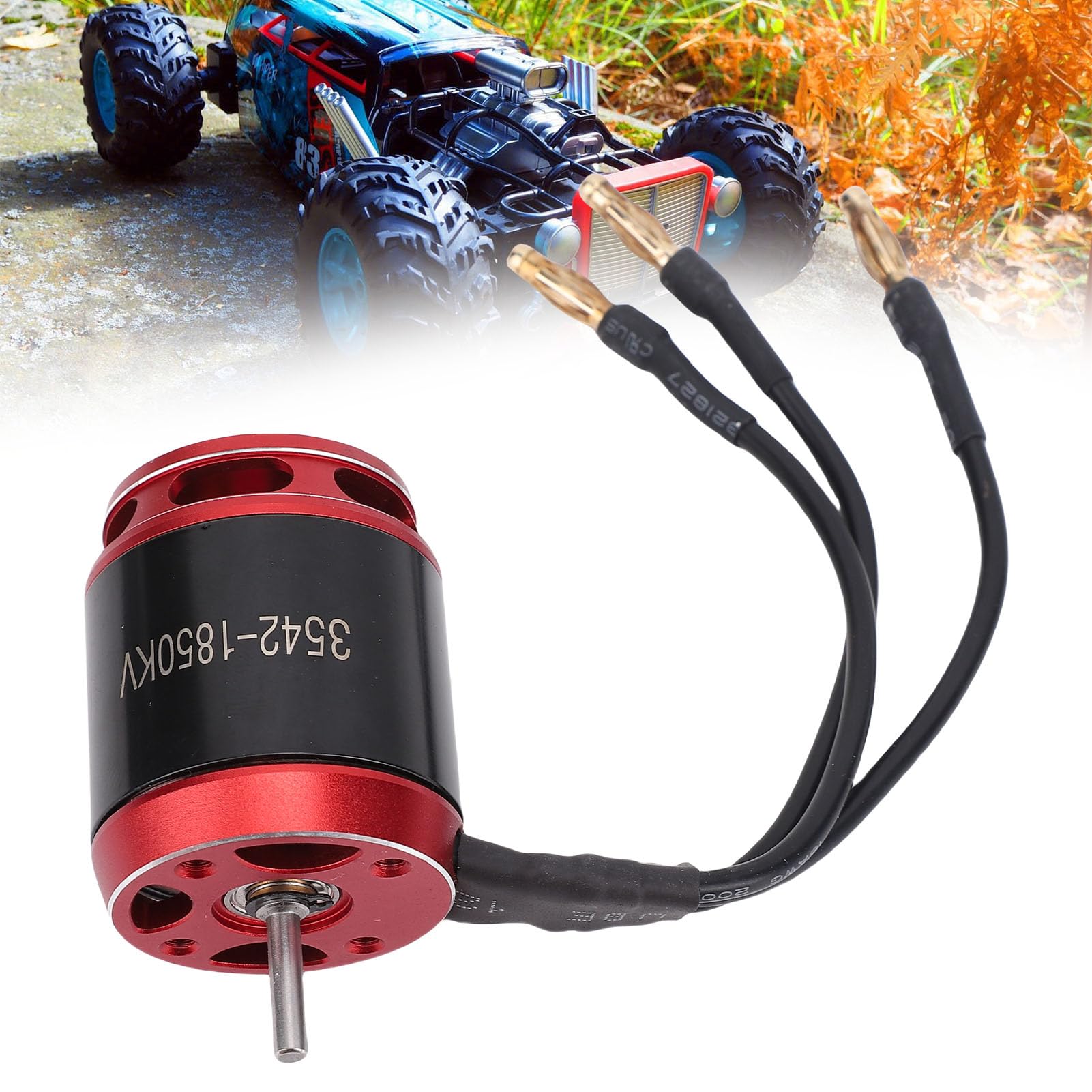 Pongnas 3542 1850KV Bezszczotkowy Silnik Outrunner z 80A AM32 Open-Source ESC do Samochodu Gąsienicowego Axial SCX10 /10 RC – Wstępnie Lutowany, Programowany Przez USB, Wysoka wydajność Pełzania