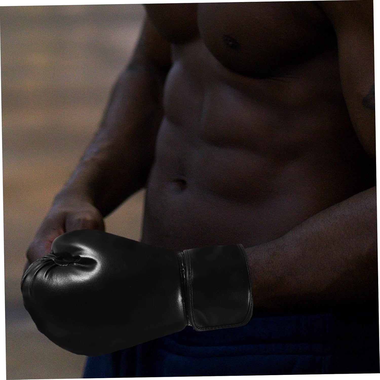 1pair Sparring Gloves for Boxing Training Comfortable Pu Material for Men Women for Martial Arts Kickboxing and Fitness Workouts Black