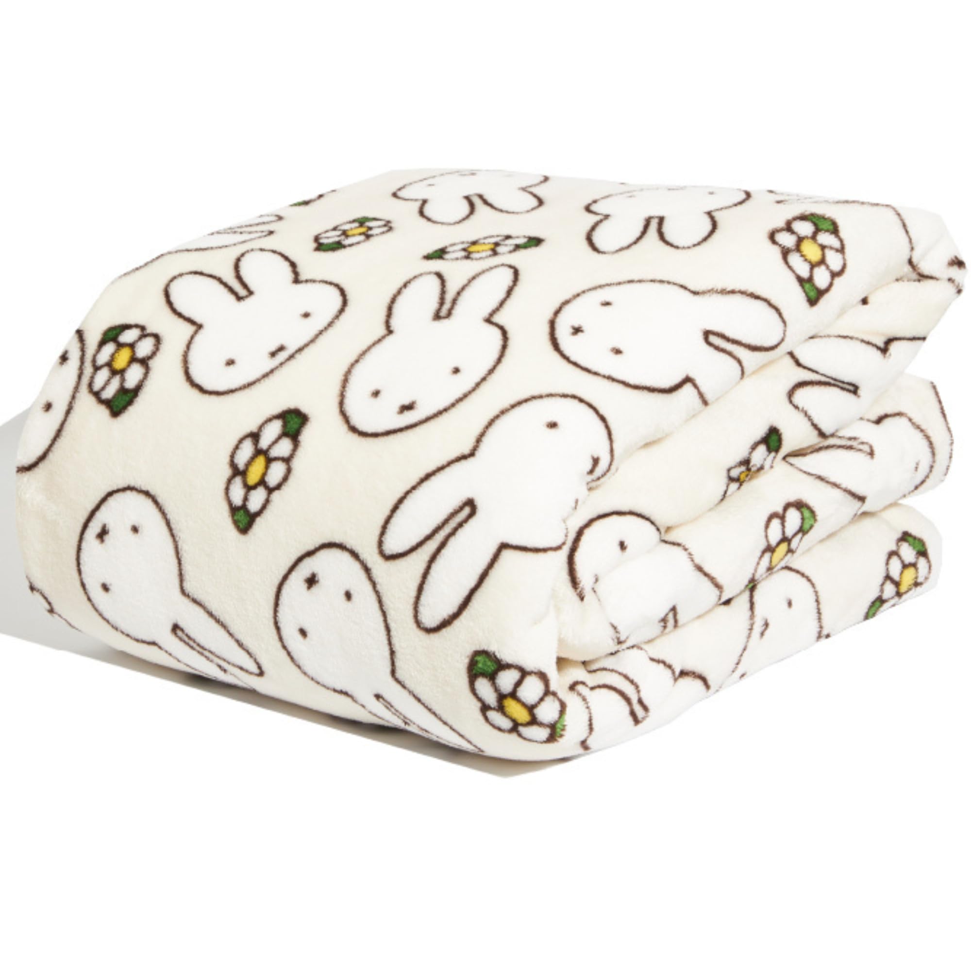Skinnydip Miffy x Fleece Blanket - Luxuriously Soft and Cozy, Premium Quality, Generously Sized 130x150cm Throw for Bed, Couch, or Sofa - Easy-Care, Stylish Gift, Comfort for Kids, Teens, Adults