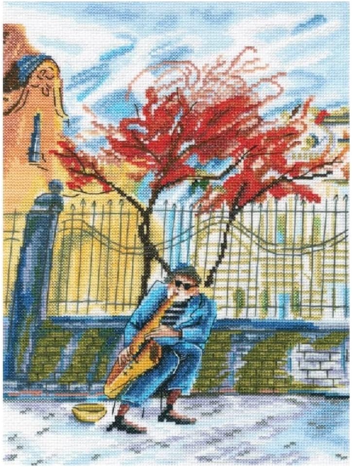 RTO Cross Stitch Embroidery Kits for Adults People, Urban Sketches - Vienna 22x29cm/8.7x11.4 14CT