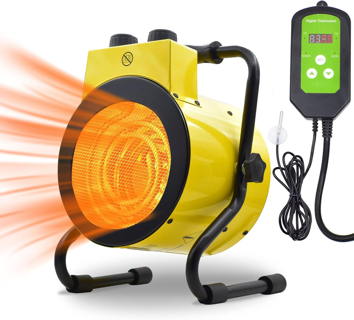 tectake Electric Greenhouse Heater Patio Heaters for