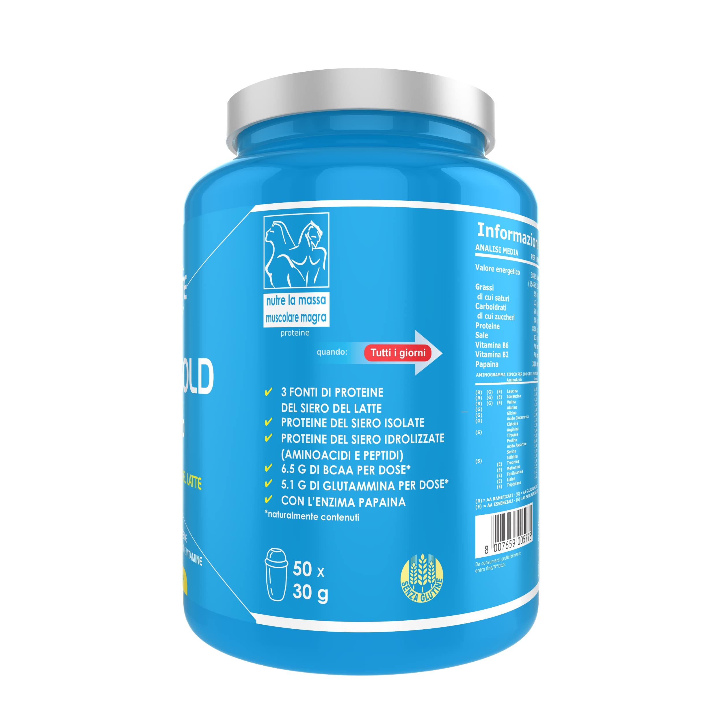 Ultimate Italia - Whey Gold 100% gusto vaniglia 1,5 Kg