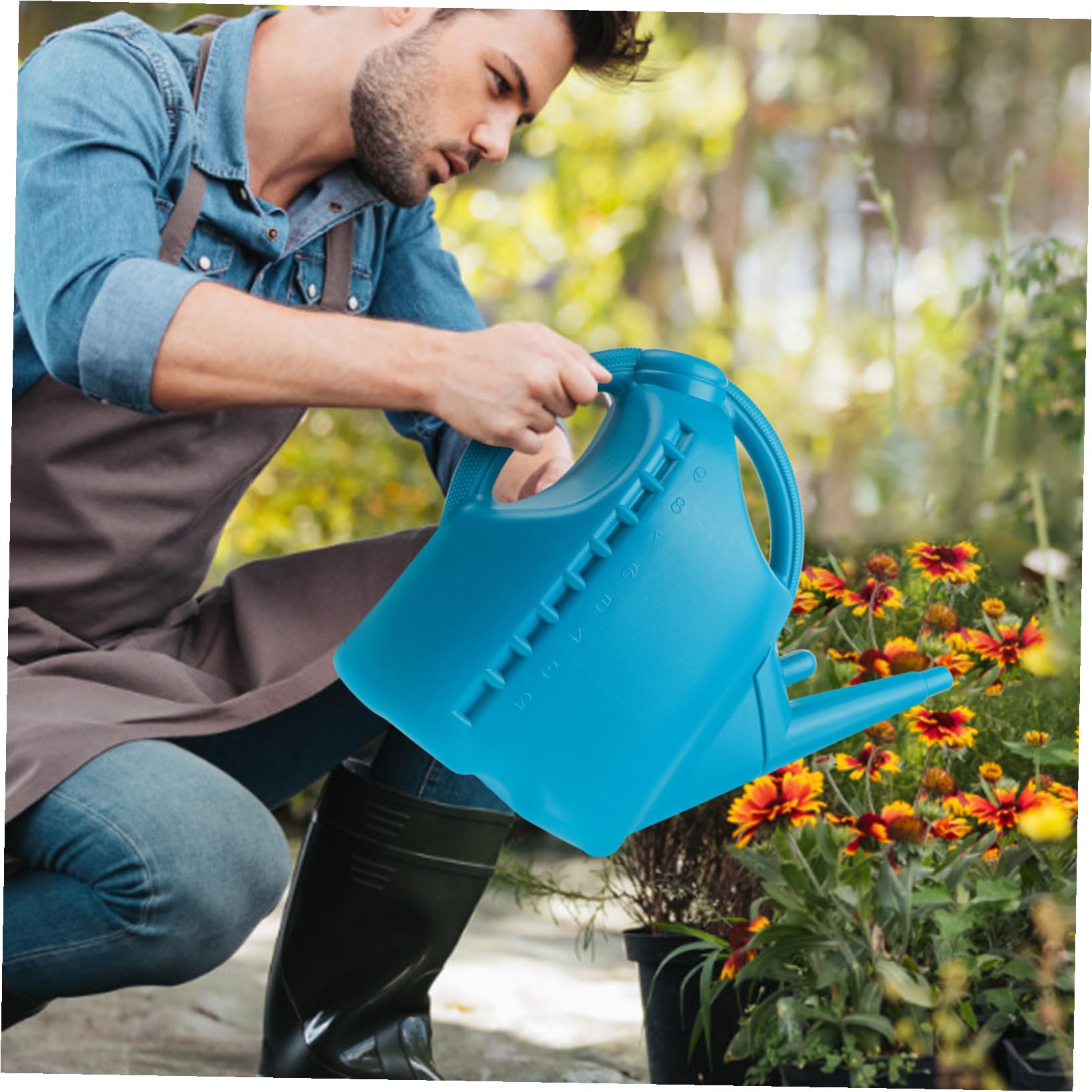 DOITOOL Gartengießkanne aus Kunststoff mit 10l Fassungsvermögen und Langem Ausguss Bewässerungssprüher für Pflanzen und Sukkulenten zum Gärtnern die Küche
