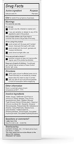Miniatura 2 de SORARESAL Crema para la psoriasis - Remedio cómodo con aceite de cártamo, aceite de coco y ácido salicílico - Crema para eccema para picazón, piel