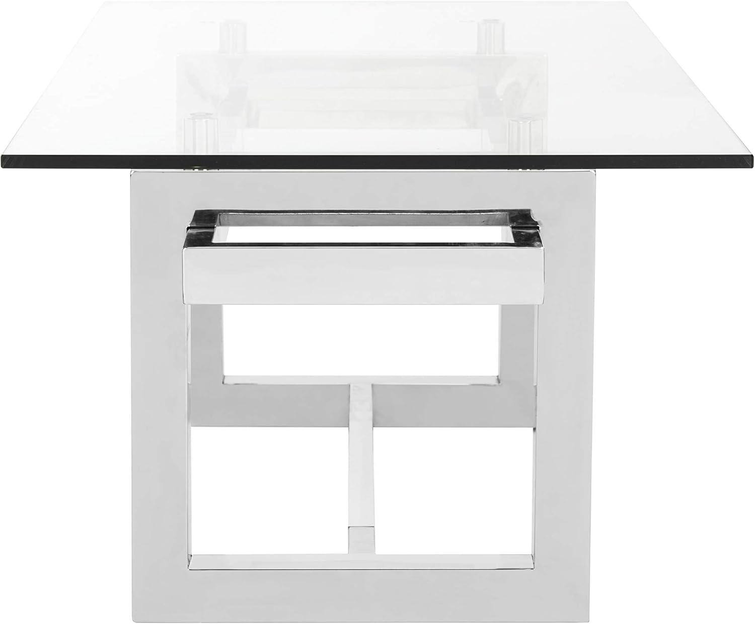 Safavieh Couture Home Montrelle Glam Silver Acrylic Glass Top Coffee Table