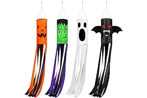 Whaline Halloween Windsock Ghost Monster Outdoor Decoration