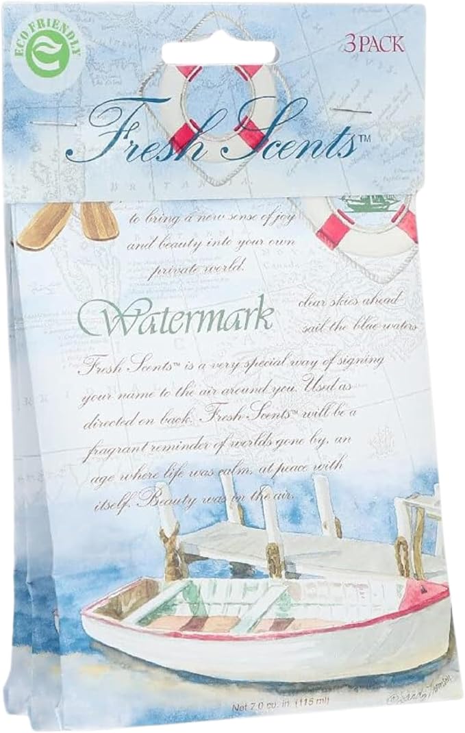 White Cotton & Sea Spray Scented Sachet Packet 6 Pack Fresh miniatura 2