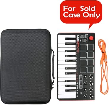 Khanka Hard Travel Case Replacement for Akai Professional MPK Mini MKII 25-Key USB MIDI Controller