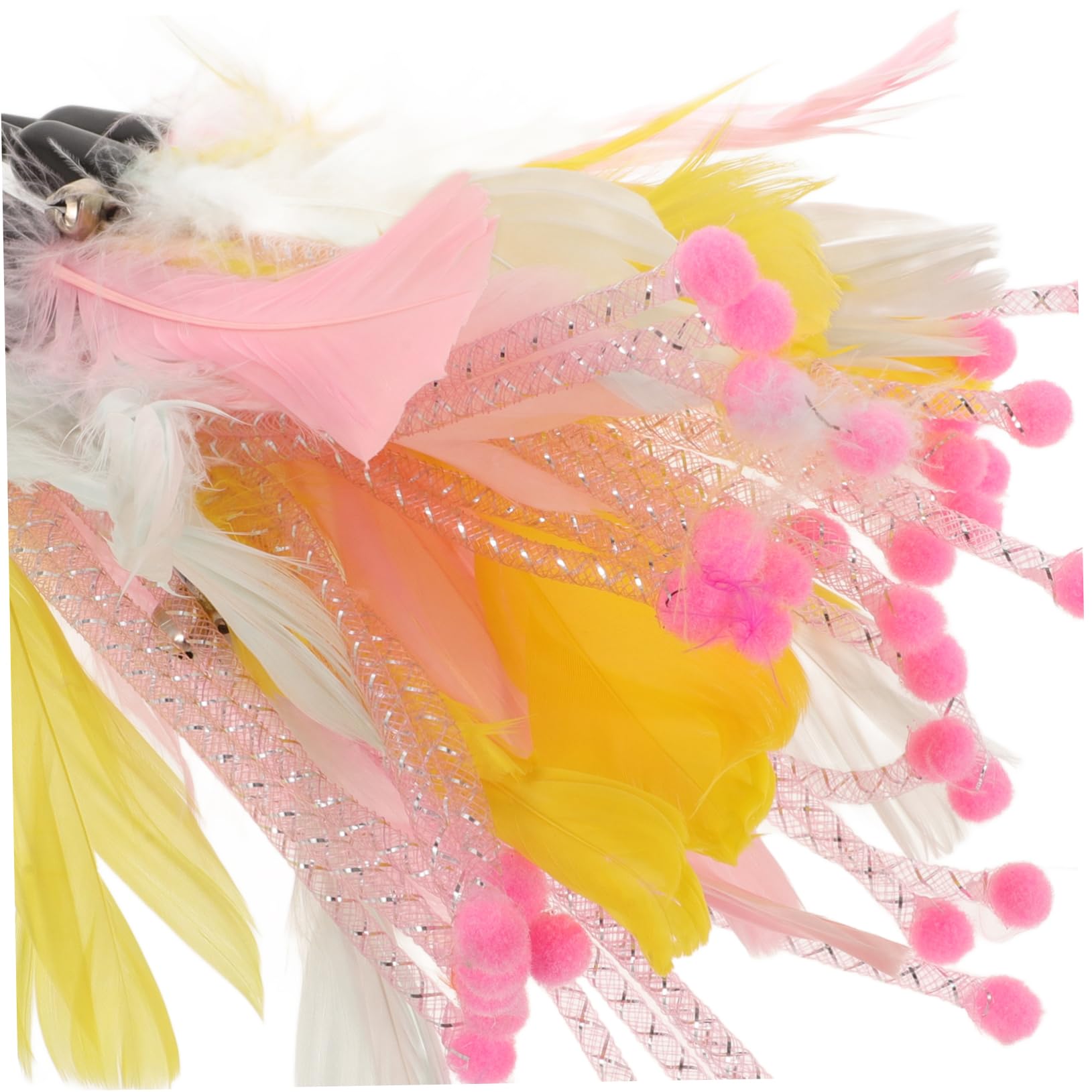 Hohopeti 40pièces Jouets à Plumes pour Chats Recharge De Interactive pour Chat Accessoires De Jeu pour Énergie Et Ennui des Félins