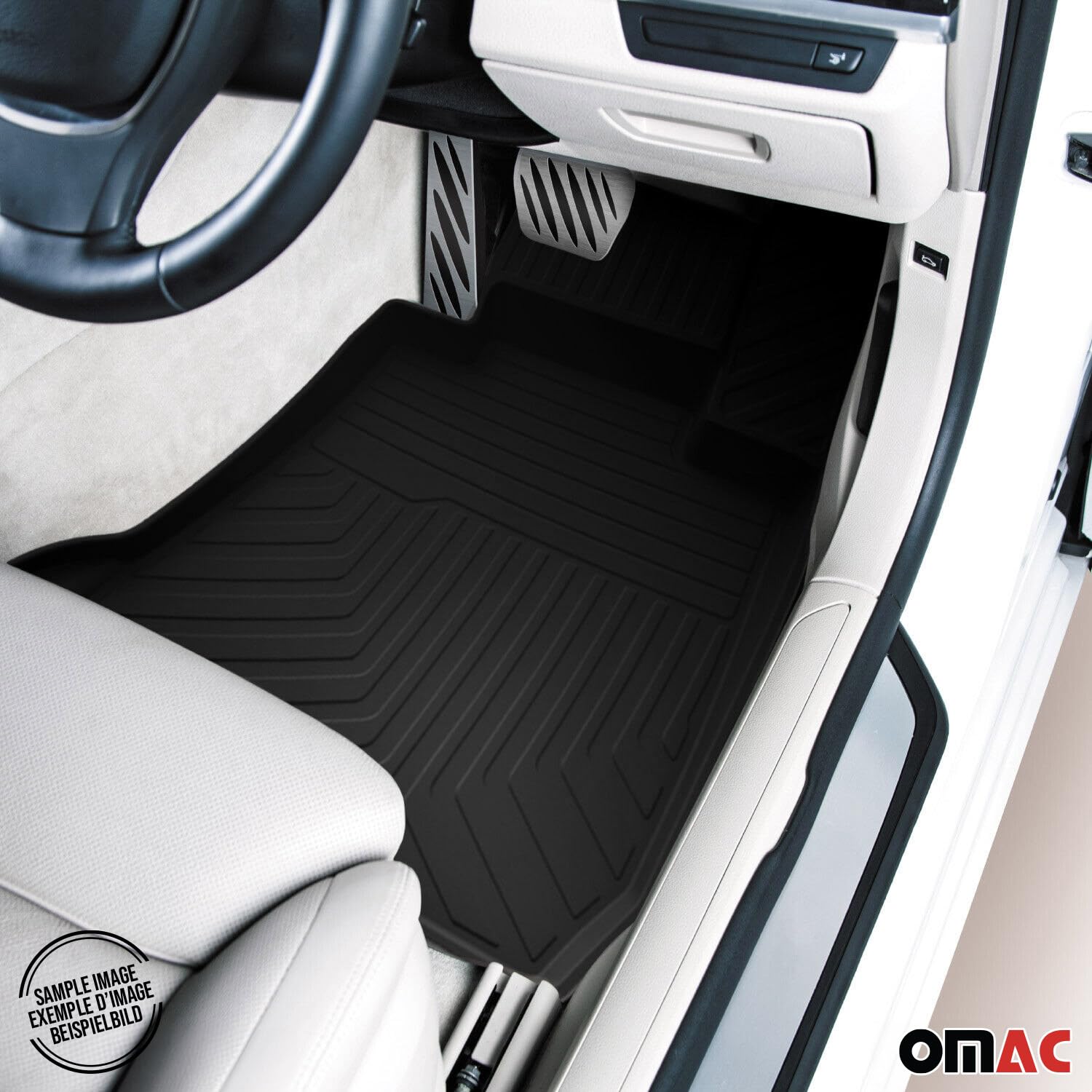 Dywaniki 3D Dywaniki Samochodowe Dywaniki Gumowe Pasujące do Hyundai ix35 2009-2015 Guma Czarny 4X
