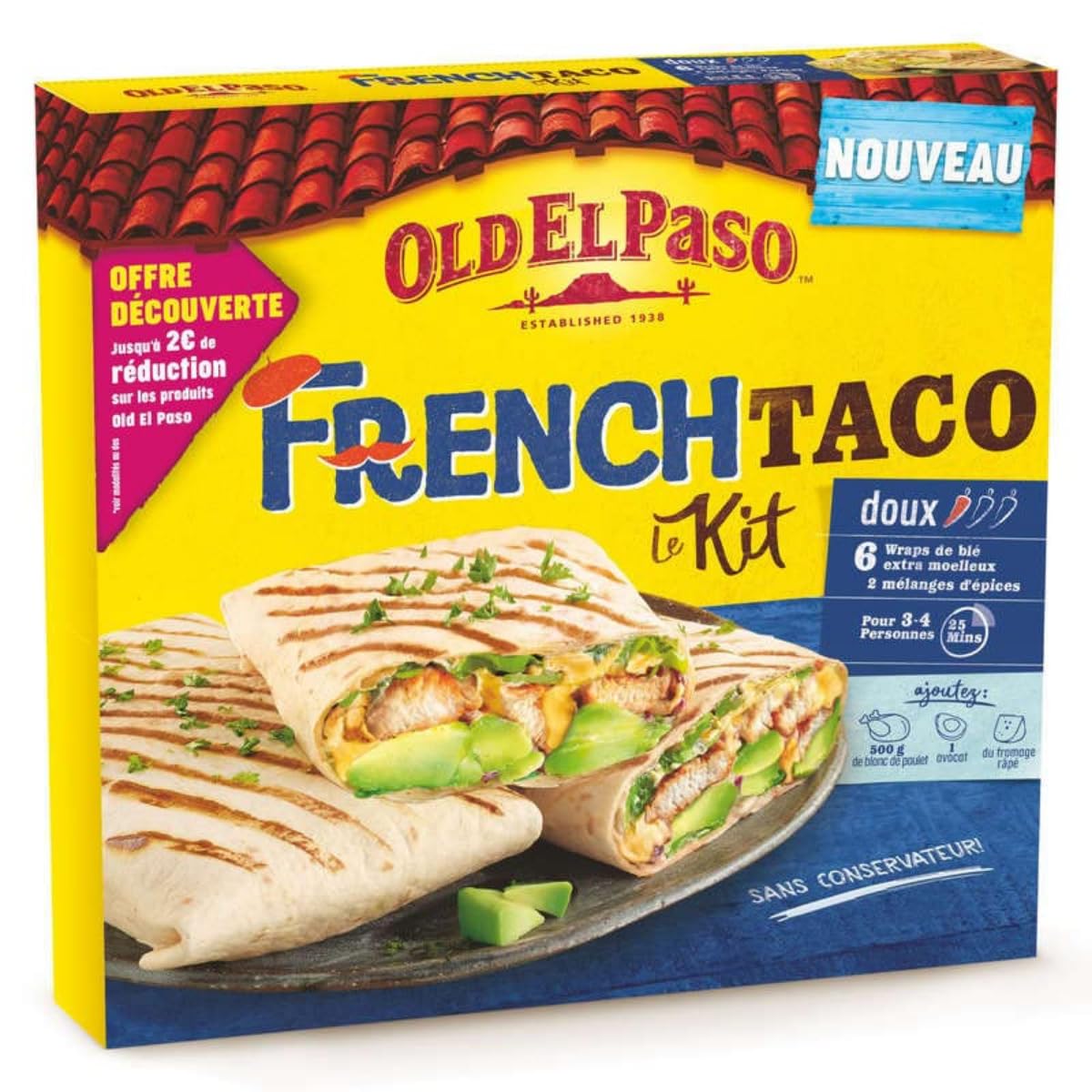 Old Elpaso Le Kit French Taco 385g