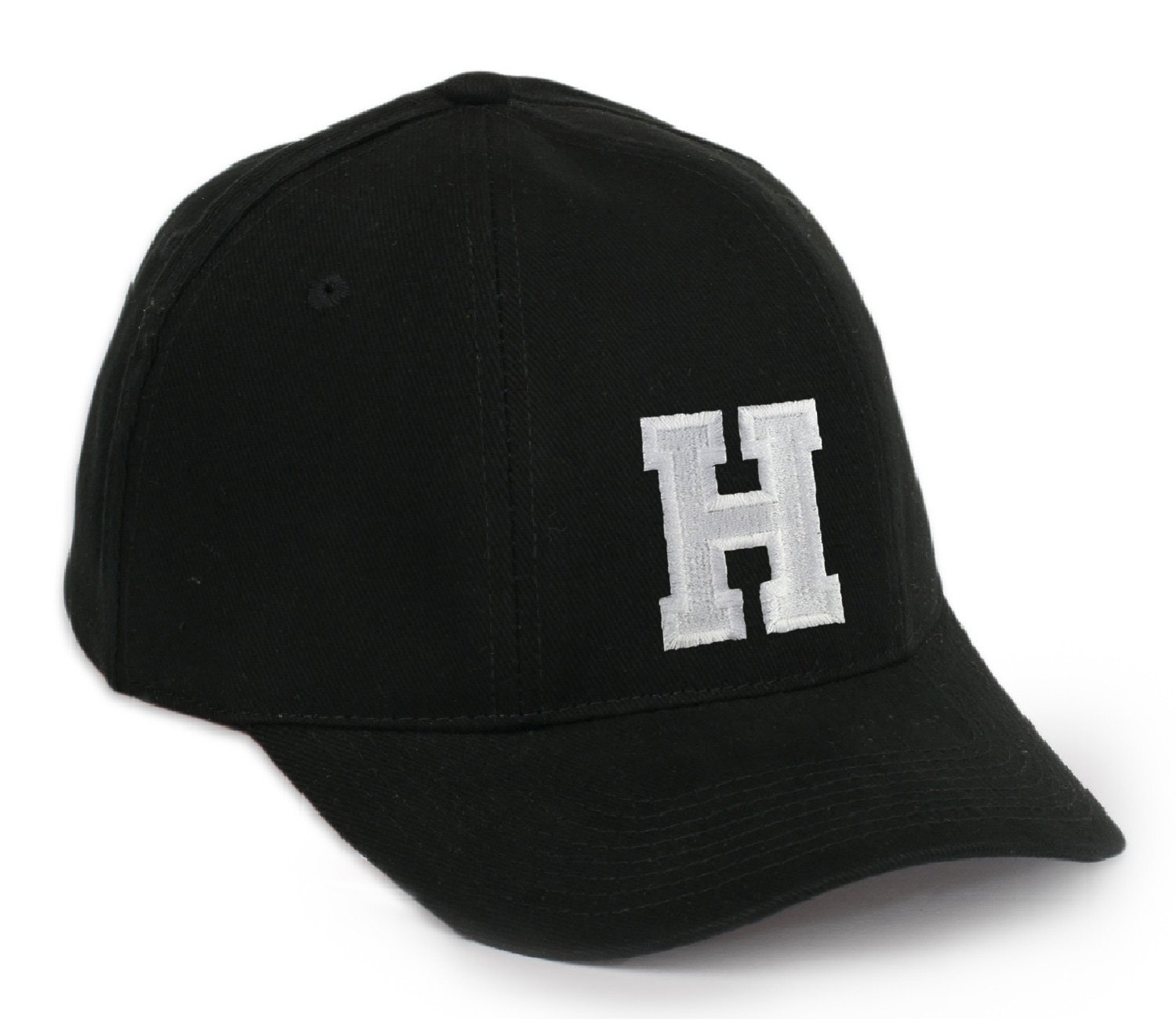 Mfaz Morefaz Ltd Men's H Morefaz Casual Baseball Cap A-Z Letter Alphabet Embroidered At Ats Caps Adjustable Strap Snap Back (H) Mfaz Ltd