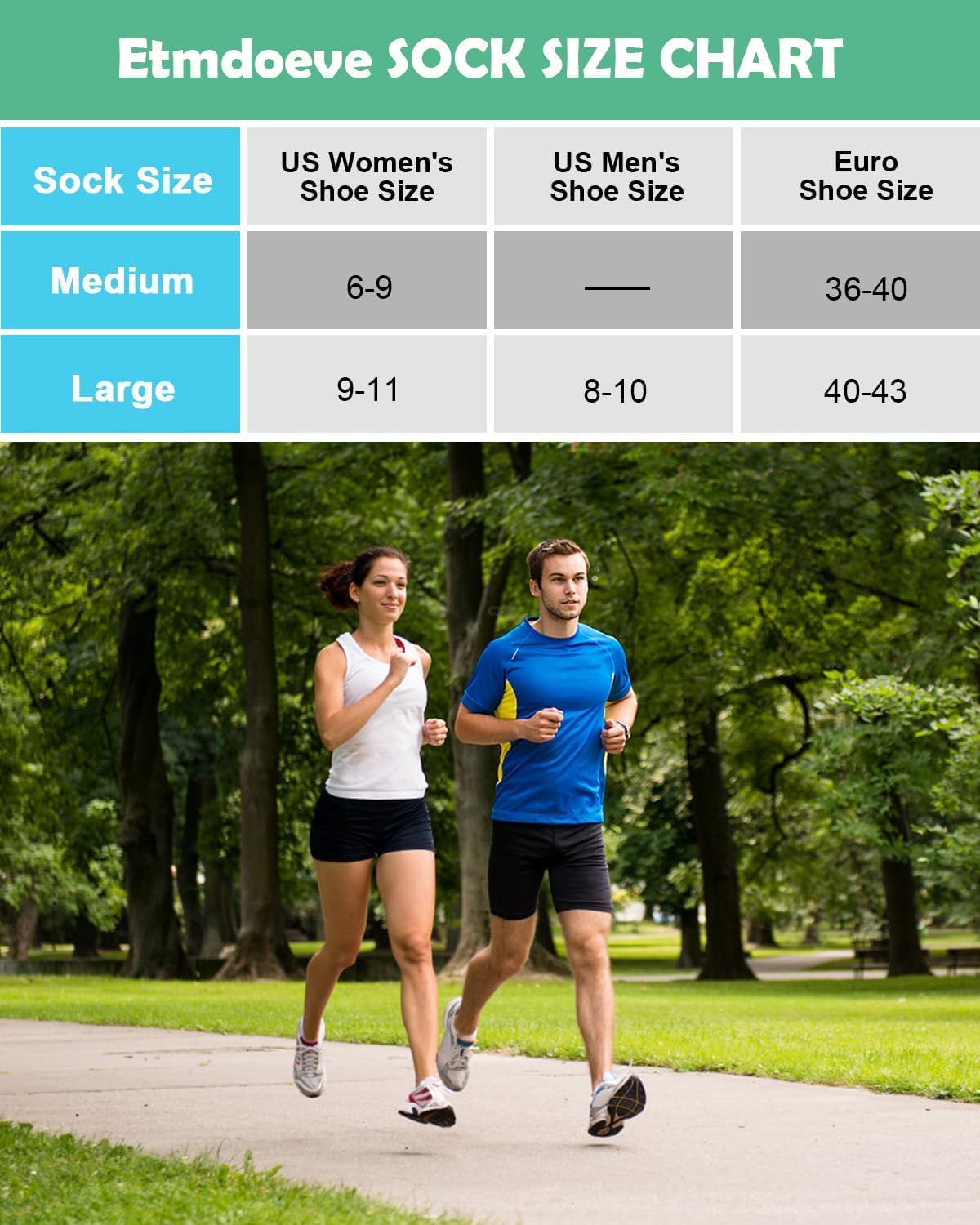 Womens Ankle Running Socks Cushioned Anti-Blister Comfort Athletic Socks (5 Pairs) - Image 2