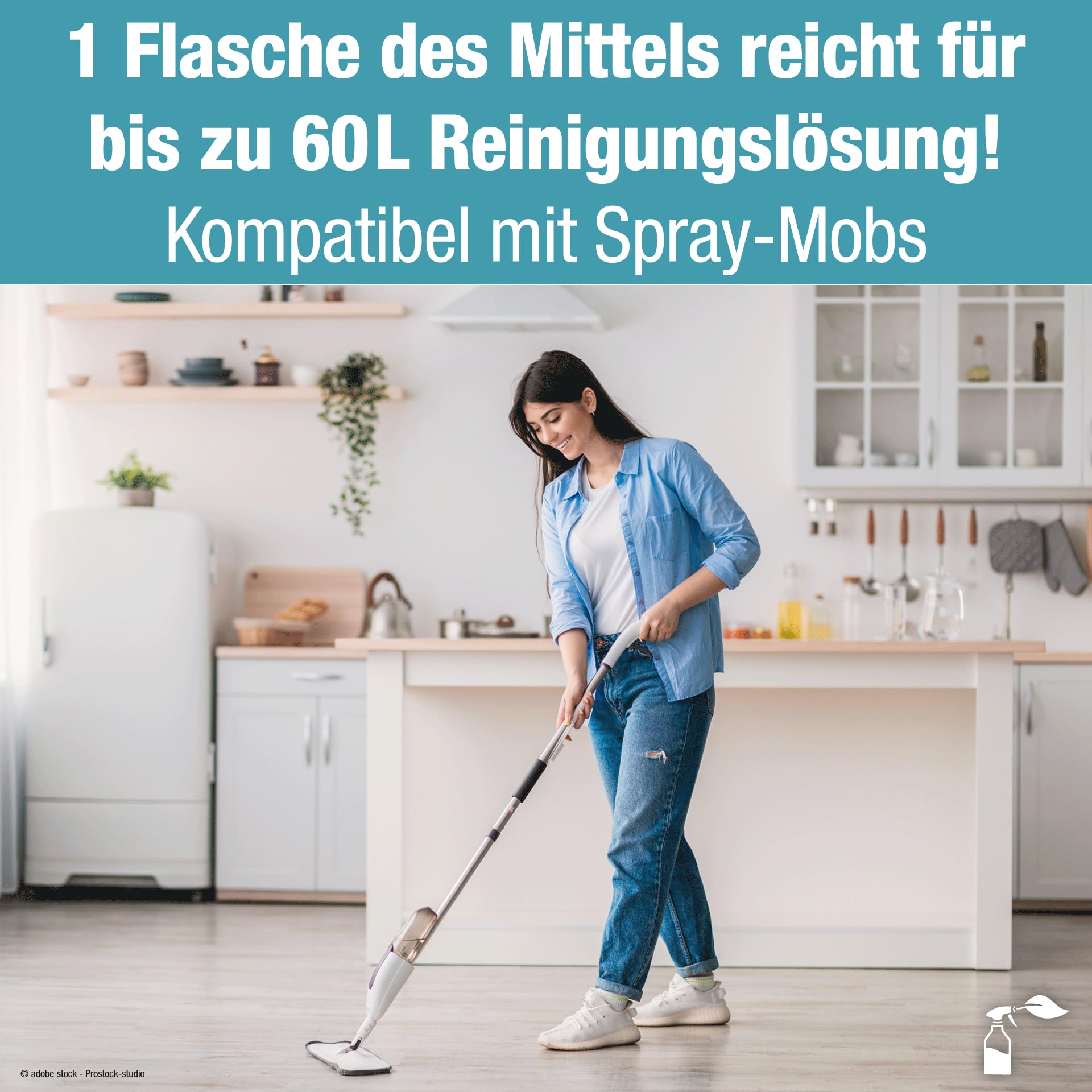 Produktbild von Bio-chem Vinyl- & PVC-Bodenreiniger – 750 Ml Konzentrat, Materialschonend, Duftend (1:80 Verdünnbar)