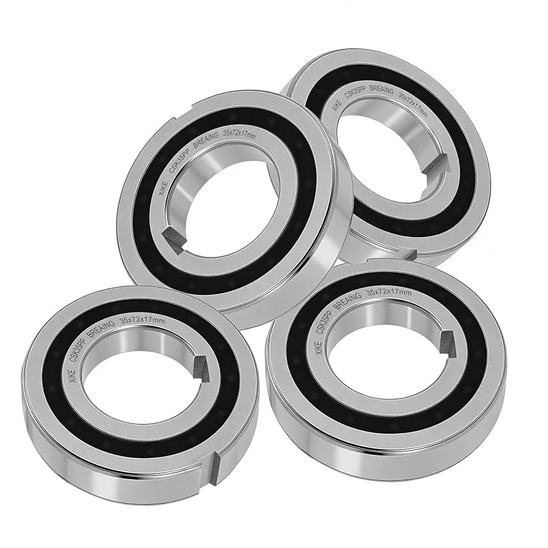 Rolamento de embreagem unidirecional XiKe CSK35PP 35 x 72 x 17 mm – Pacote com 4