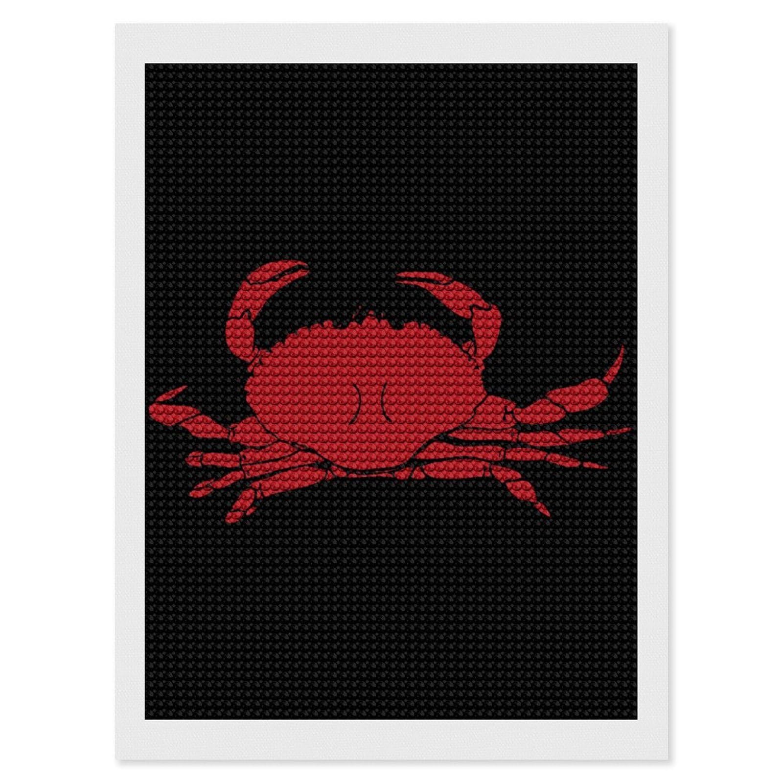 Nclqvjxzkhw Style Crabs Diamond Art Painting For Adult Round Diamonds Pictures Arts Crafts Home Wall Decor 12"X16"
