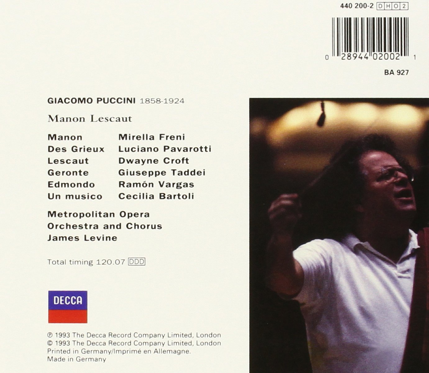 Puccini: Manon Lescaut (Gesamtaufnahme) (ital.)
