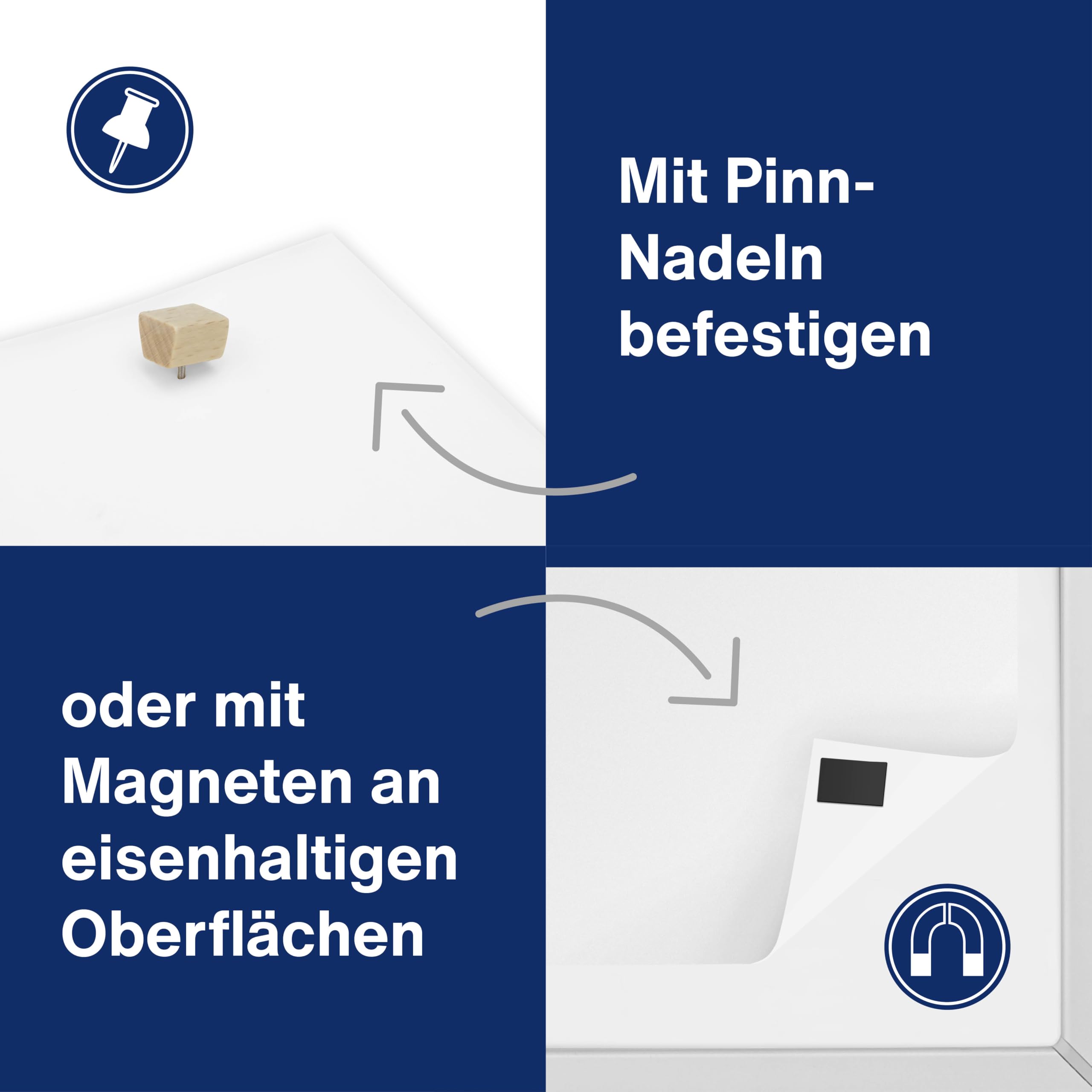 magnetoplan Pinnwandpapier Weiß, 50 Bogen | FSC-zertifiziert