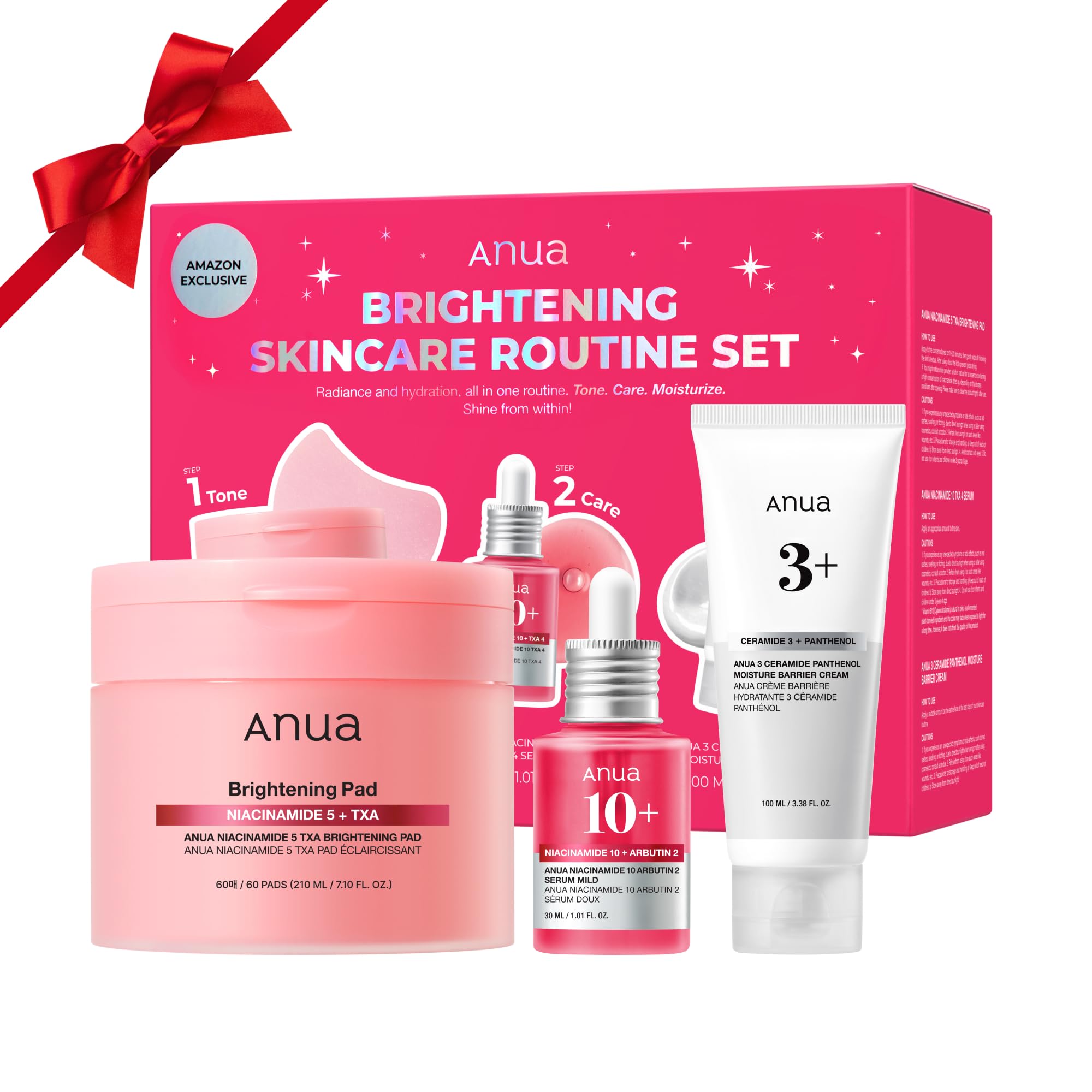 Amazon.com: ANUA BRIGHTENING Niacinamide Skincare Routine Set
