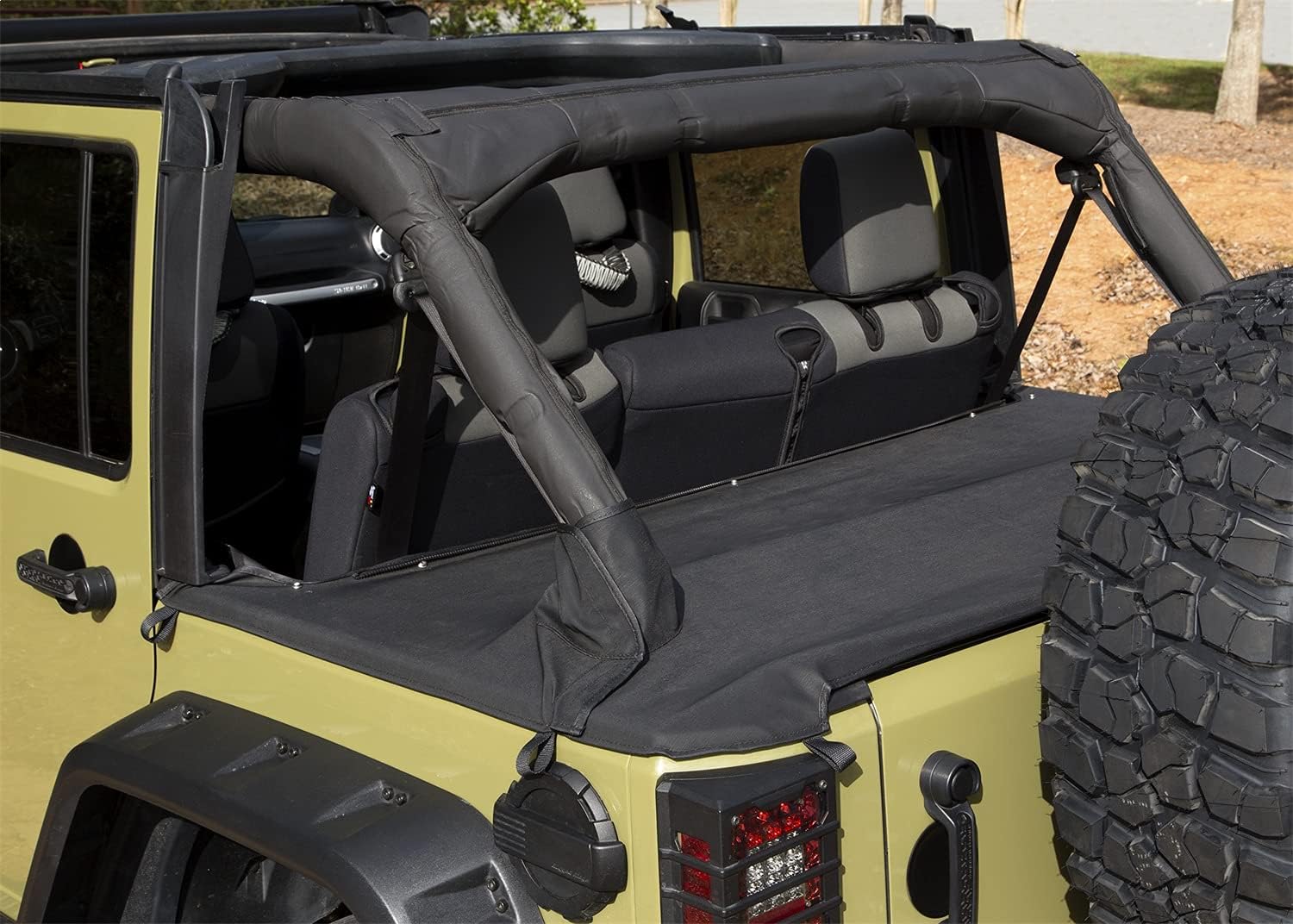 Rugged Ridge 13550.04 Tonneau Cover; 07-18 Jeep Wrangler JKU, 4 Door