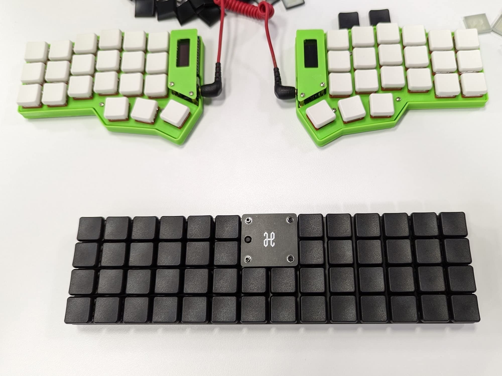 Niskoprofilowy Klawisz, Czarny Biały Przezroczysty PBT Pusty Klawisz Do Klawiatury Mechanicznej Kailh 1350 Chocolate Low Switch (Color : White Transparent, Size : 70PSC)