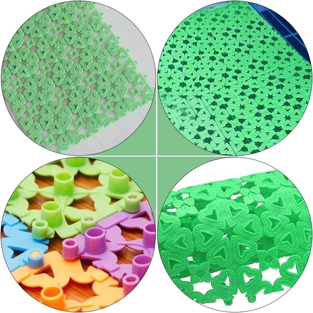 Balacoo 6Pcs Rabbit Cage Mat Floor Plastic Mats Feet Pads Bunny Resting Pads Chew Toy for Pet Cats Dogs Bunny Hamster Rat Chinchilla Guinea Pig Animal Random Color - Image 5