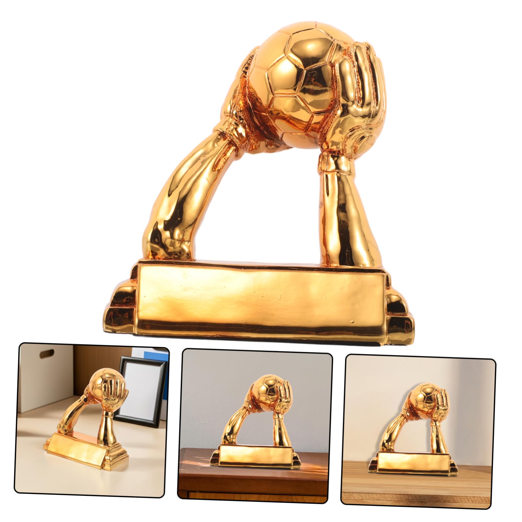 Resin Fußball Trophäe Torwartpreis mit Elegantem Design Widerstandsfähig und Detailreich für Fußballtorhüter Auszeichnung für Turniere und Schulfeiern