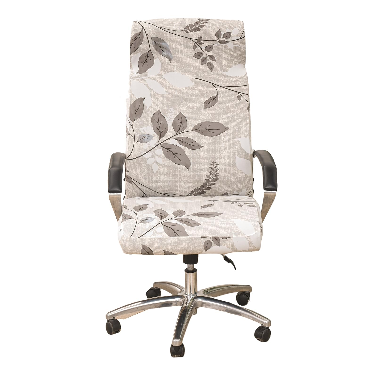 CRFATOP Office Chair Covers Stretchable Desk Chair Cover with Zipper Universal Rotating Computer Chair Cover Washable Office Chair Seat Cover Armchair