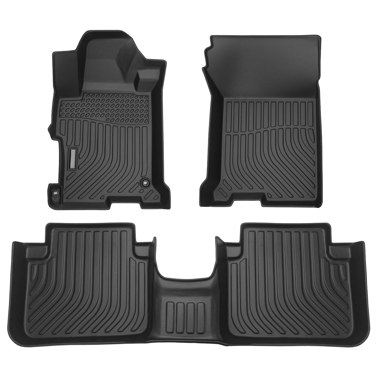 All Weather Rubber Car Floor Mats Compatible with 2013-2017 Honda Accord Fit for Honda Accord Floor Mat Full — view 8