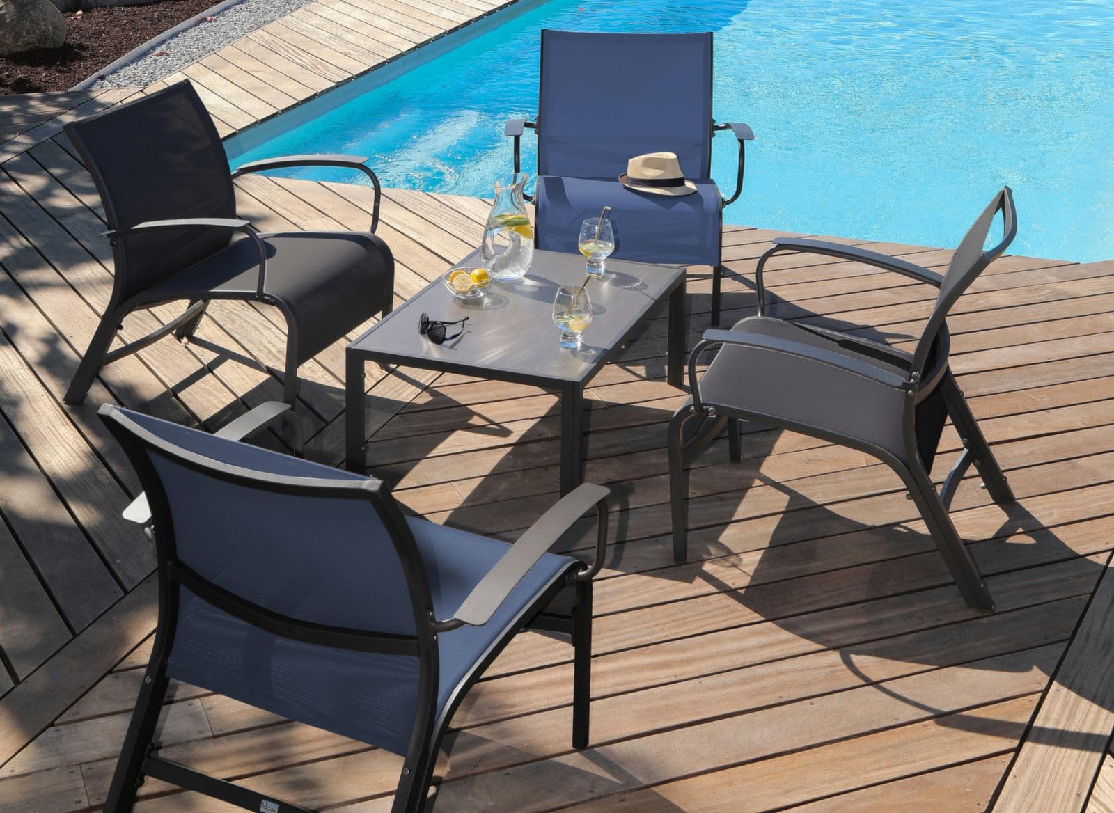 Proloisirs Ensemble détente Linéa (4 fauteuils)