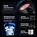 Brightin Star F0.95 f/0.95 APS-C Mirrorless Camera Lens for Panasonic Olympus M4/3 Mount, G1 G2 G3 EPM1 EPM2, Manual Focus Lens for Portrait Night Photography gallery image