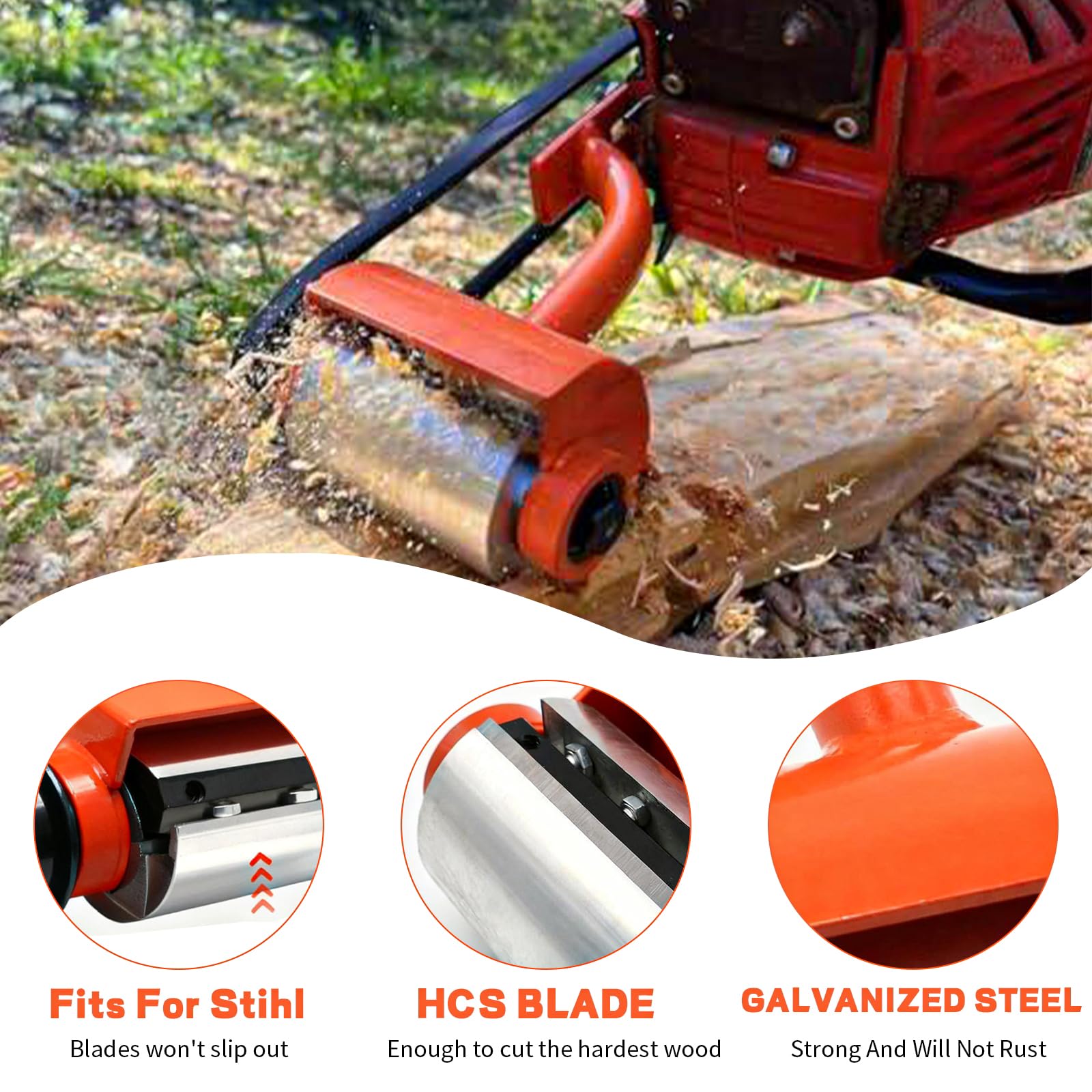 Pelador de troncos, descortezador de troncos diseñado para Husqvarna y STIHL, accesorio de motosierra para descortezar madera, accesorios de motosierra, herramienta de marco de madera