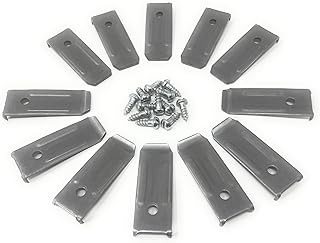 METAL MAGERY Steel Table Leaf Leveler with Screws Table Leaf Leveling Hardware Pack of 12