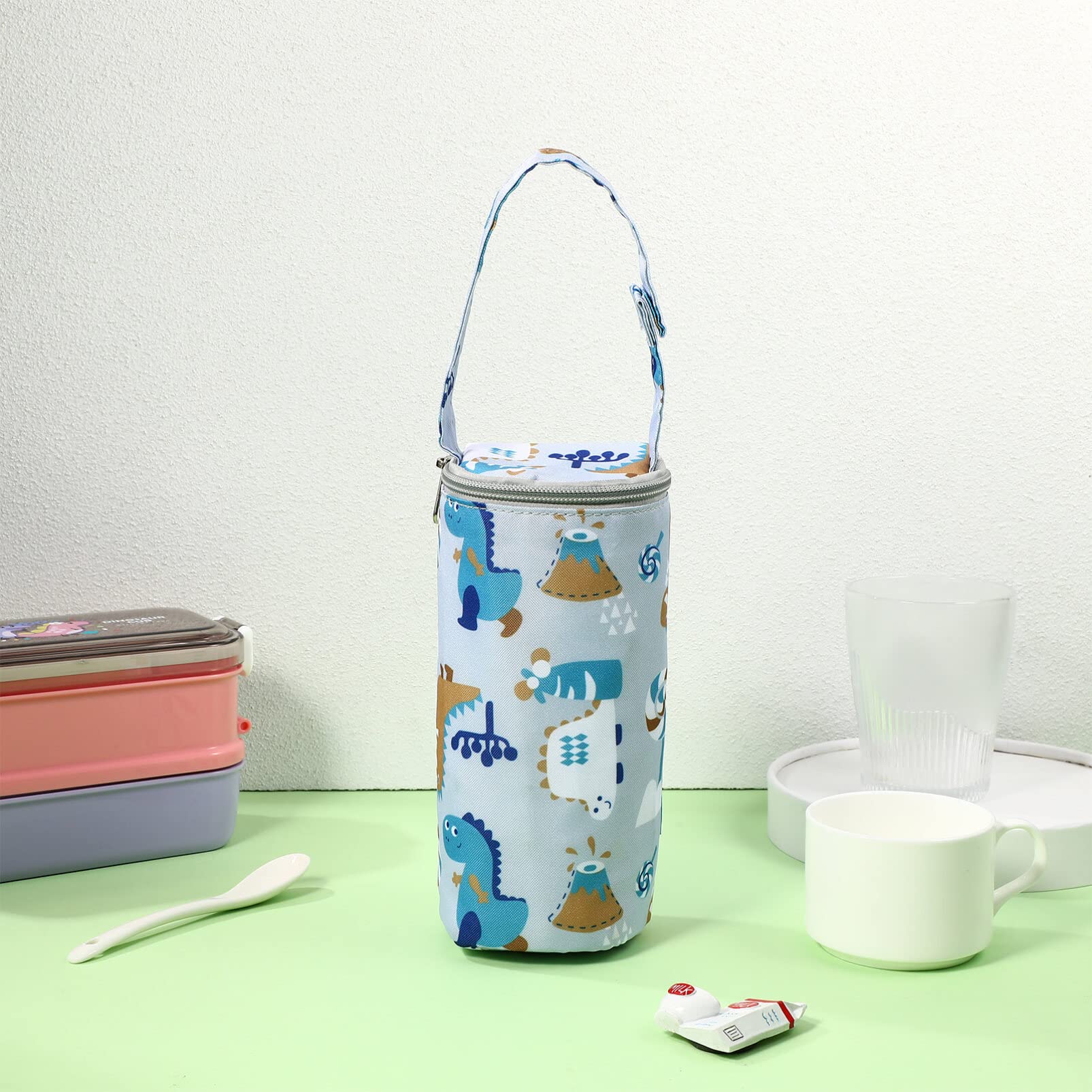 Toyvian Bolsa Aislante para Biberones Diseño De Cartoon Portátil Y Térmica para Cochecitos Y Mochilas Mantiene La Leche Caliente Salidas