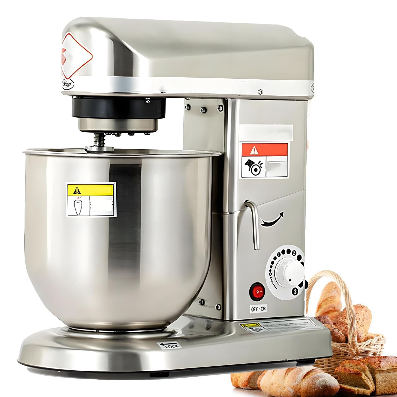 Impastatrice da Cucina Elettrica a 3 Velocità, per Impasti Dolci e Salati