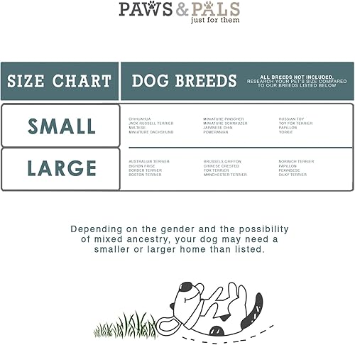 Miniatura 6 de Paws & Pals - Caja de transporte para mascotas aprobada por aerolíneas, cama de forro polar para perros y gatos, S