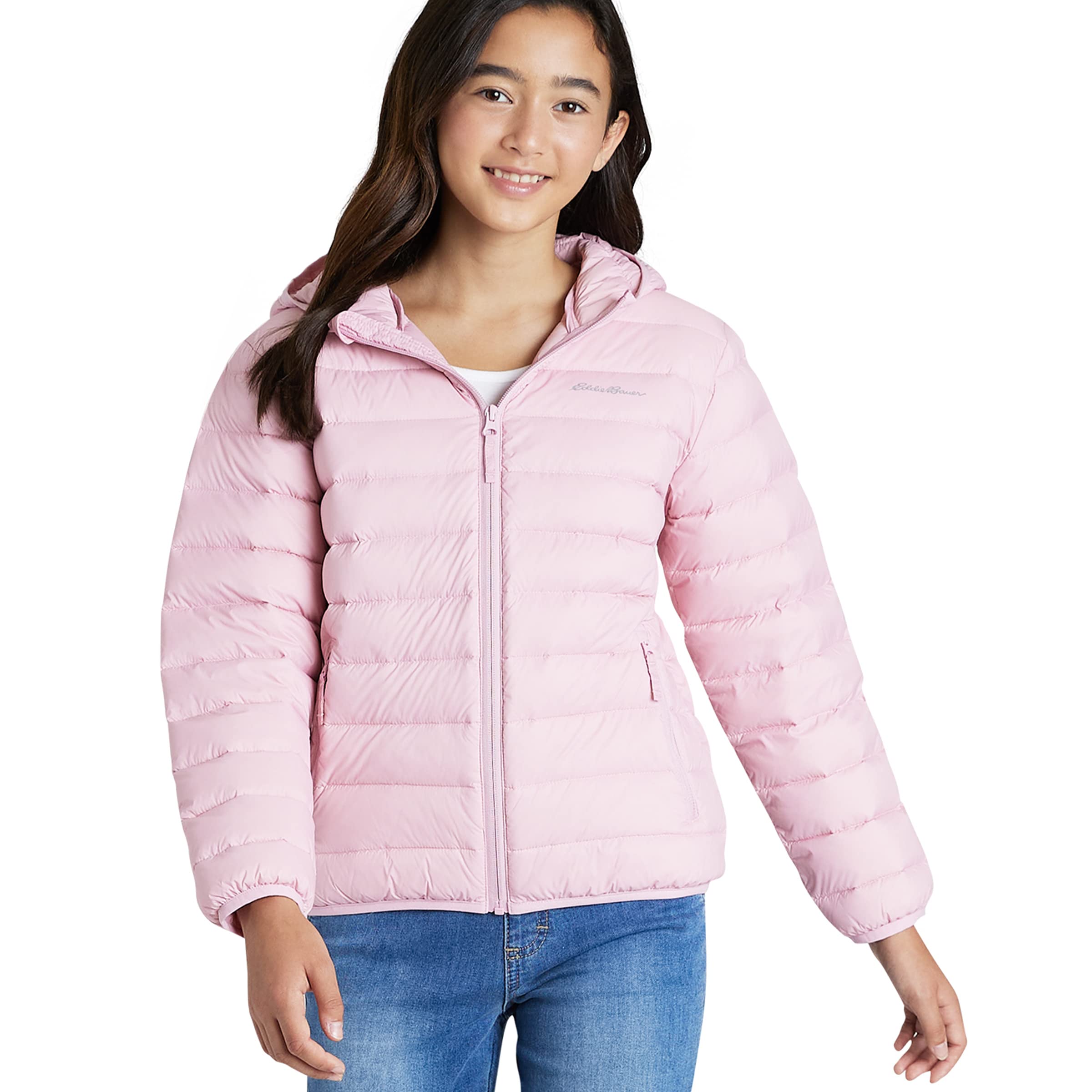 Eddie BauerGirls' Jacket - CirrusLite Weather Resistant Down Coat for Girls - Insulated Quilted Bubble Puffer (3-20)