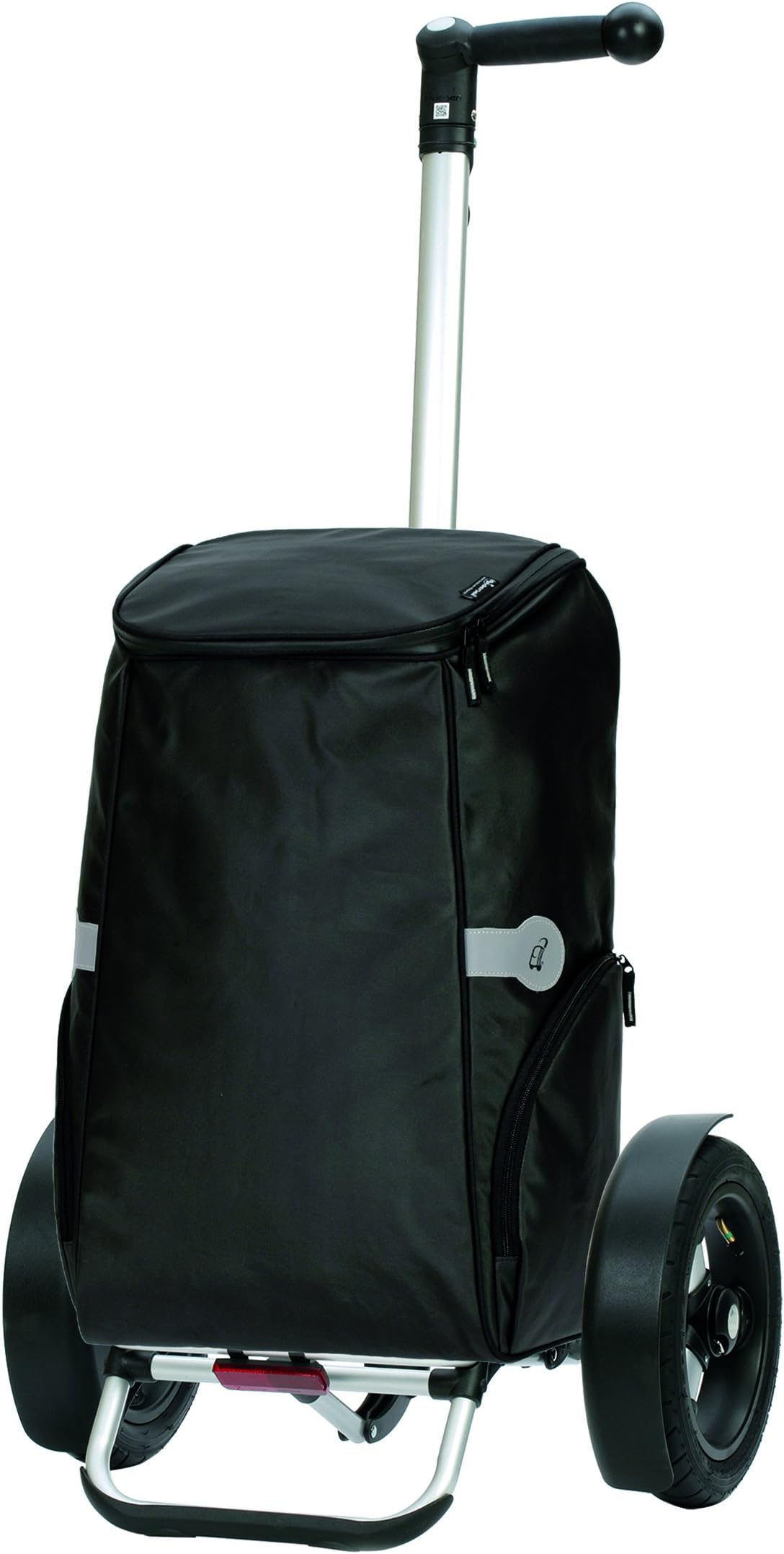 Andersen Shopping trolley Tura with bag Rune black, Volume 60L, Pneumatic wheels, thermal bag and aluminium frame