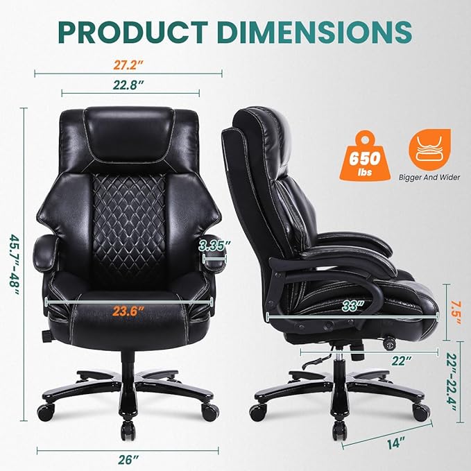 Silla de Oficina Ejecutiva Ergonómica con Soporte Lumbar Aju miniatura 2