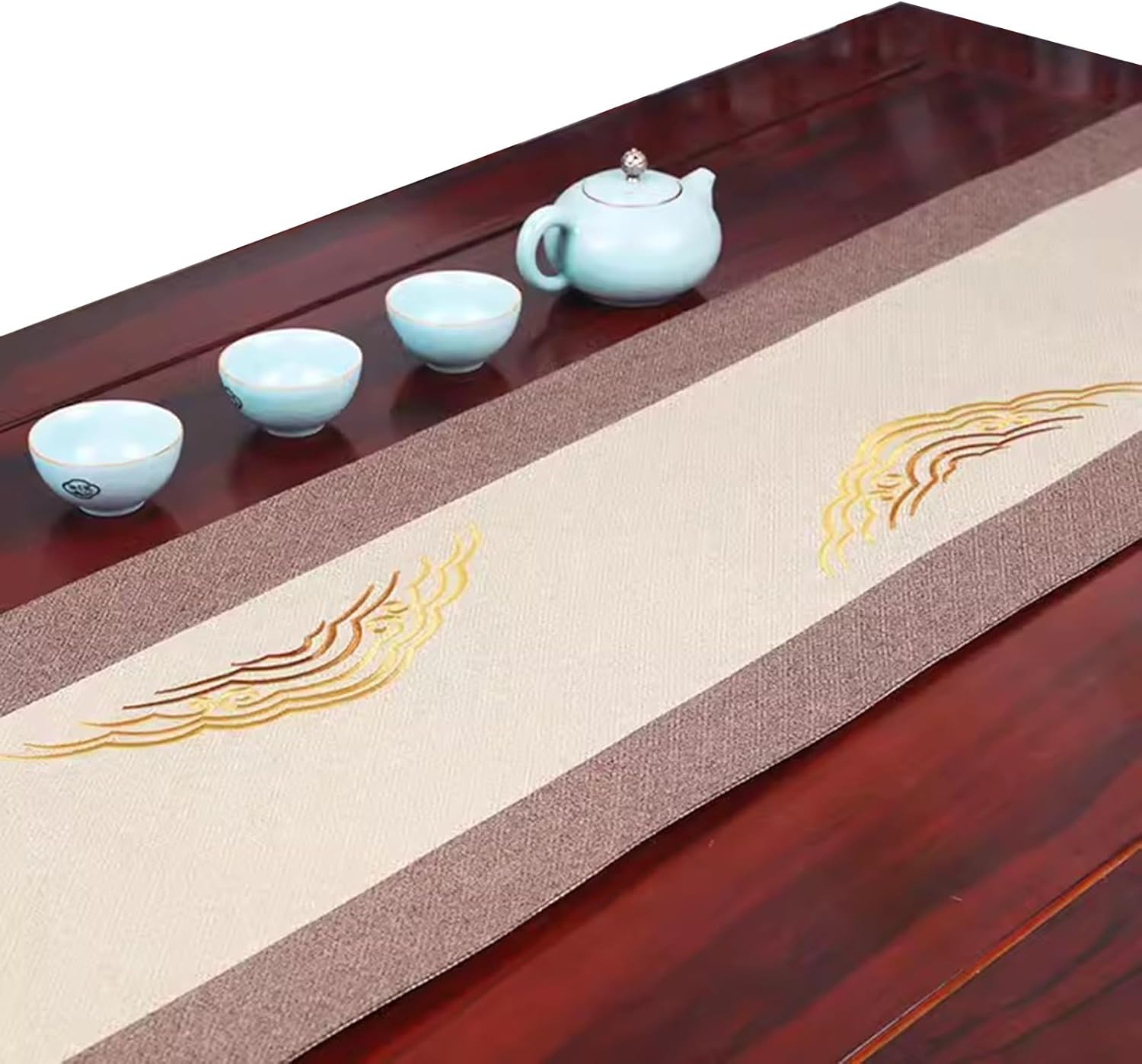 本場筑前博多抽象模様名古屋帯【中古】【着】 本場筑前博多抽象模様織