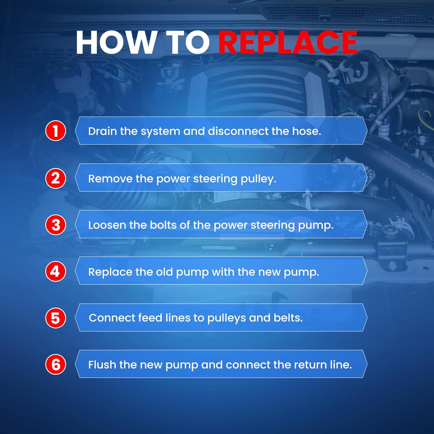 MOCA Power Steering Pump Compatible with 07-10 for Chrysler Cirrus 3.5L, 08-10 for Dodge Avenger 2.7L, 09-10 for Volkswagen Routan 3.8L, 08-10 for Chrysler Town & Country 3.3L
