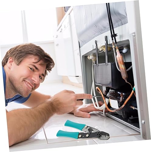 Miniatura 5 de TEHAUX Tijeras capilares Herramientas de eliminación de aire acondicionado Tijeras de reparación de aire acondicionado Tijeras Abrazadera de