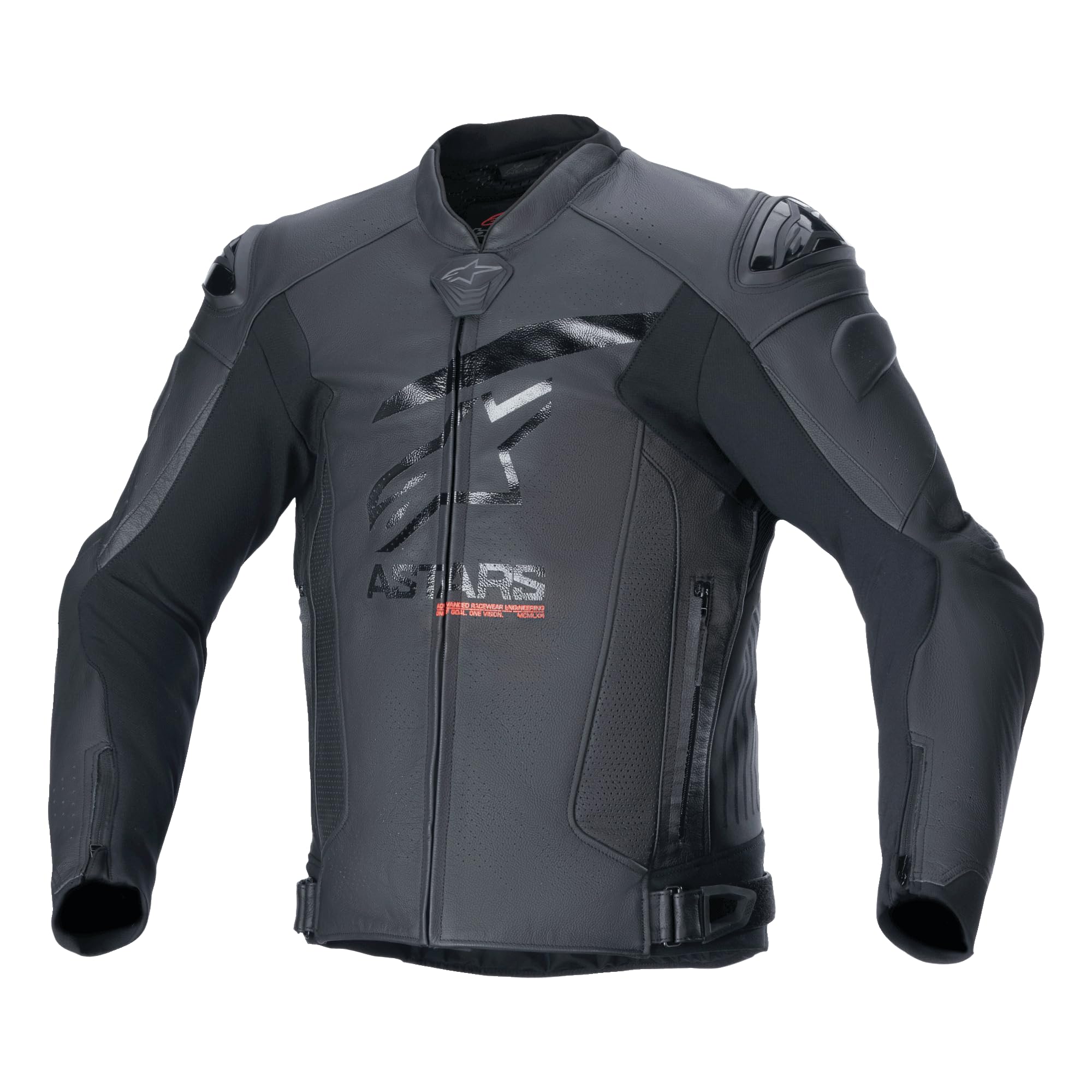 Alpinestars Men's Black/Black Gp Plus R V4 Airflow Leather Motorcycle Jacket - 58