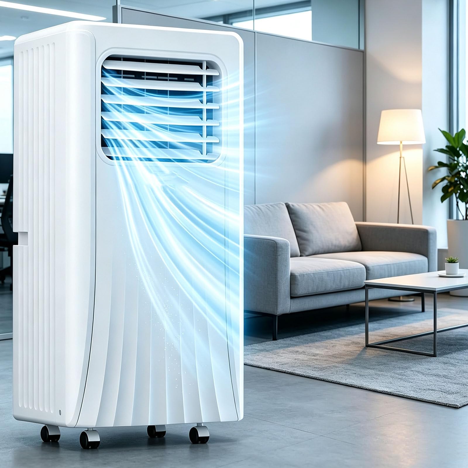ZHPPED 10000btu／12000btu | Portable Air Conditioner, Quiet 3-in-1 Portable AC Unit with Cooling, Fan & Dehumidifier, Remote Control, 24H Timer, Cools Rooms up to 300 sq.ft for Bedroom 10000BTU