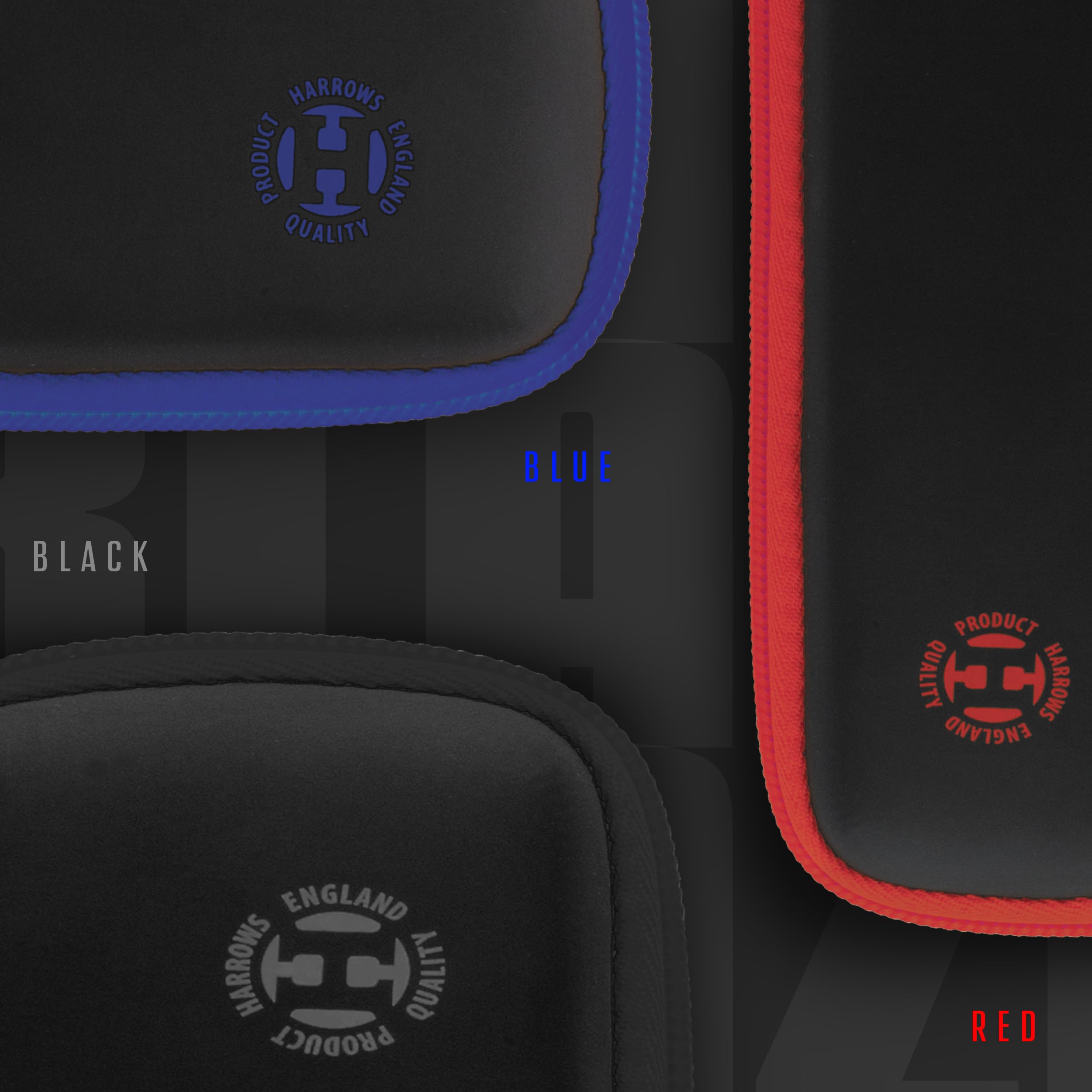 Harrows Blaze 3 | Uchwyt na Lotki | Mieści 3 W Pełni Zmontowane Lotki | Materiał Ochronny EVA | Profesjonalne Akcesoria do Lotek Blue/Black
