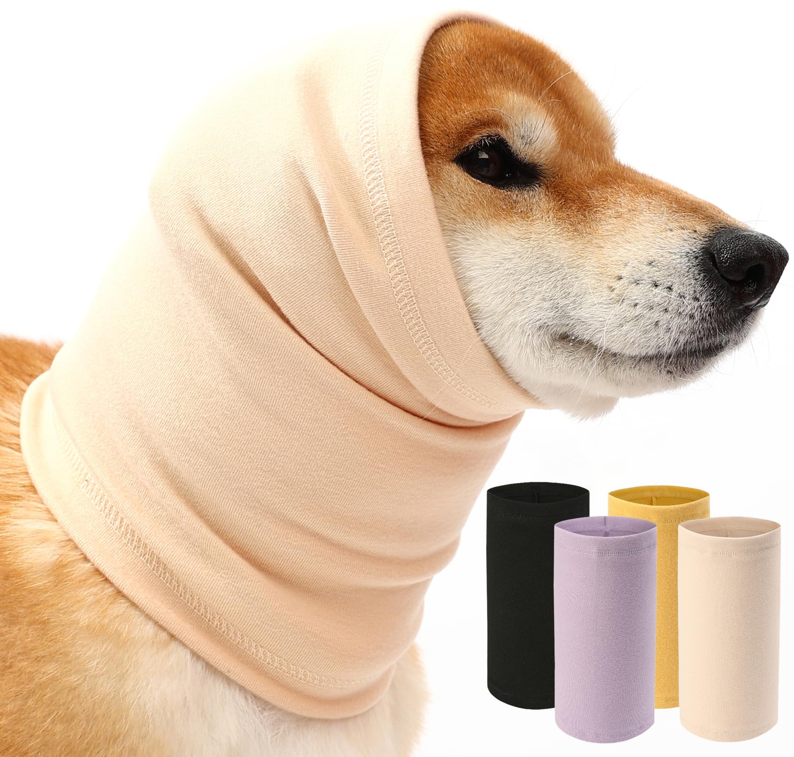 UUREED Dog Calming Hoodie Quiet Head Cover,Dog Hematoma Ear Wrap, The Grooming and Force Drying Head Protection