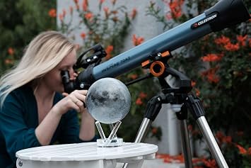 MOVA Globe - Moon Signature (6) | Rotating Lunar Globe Powered by Light | No Batteries Needed | Unique Desk Decor or Gift